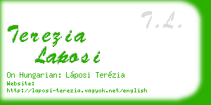 terezia laposi business card