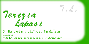 terezia laposi business card